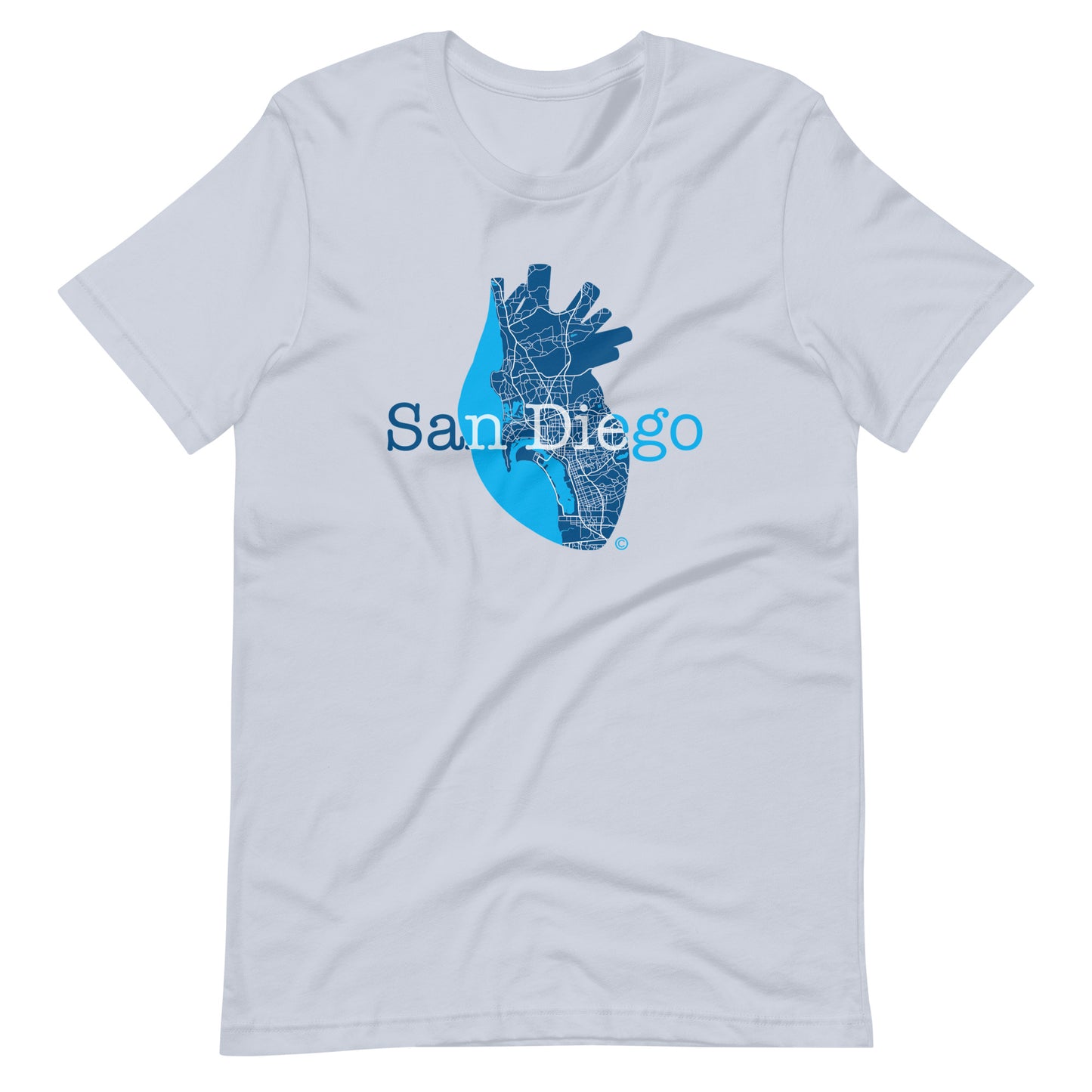 San Diego Heart (Bis) Unisex t-shirt