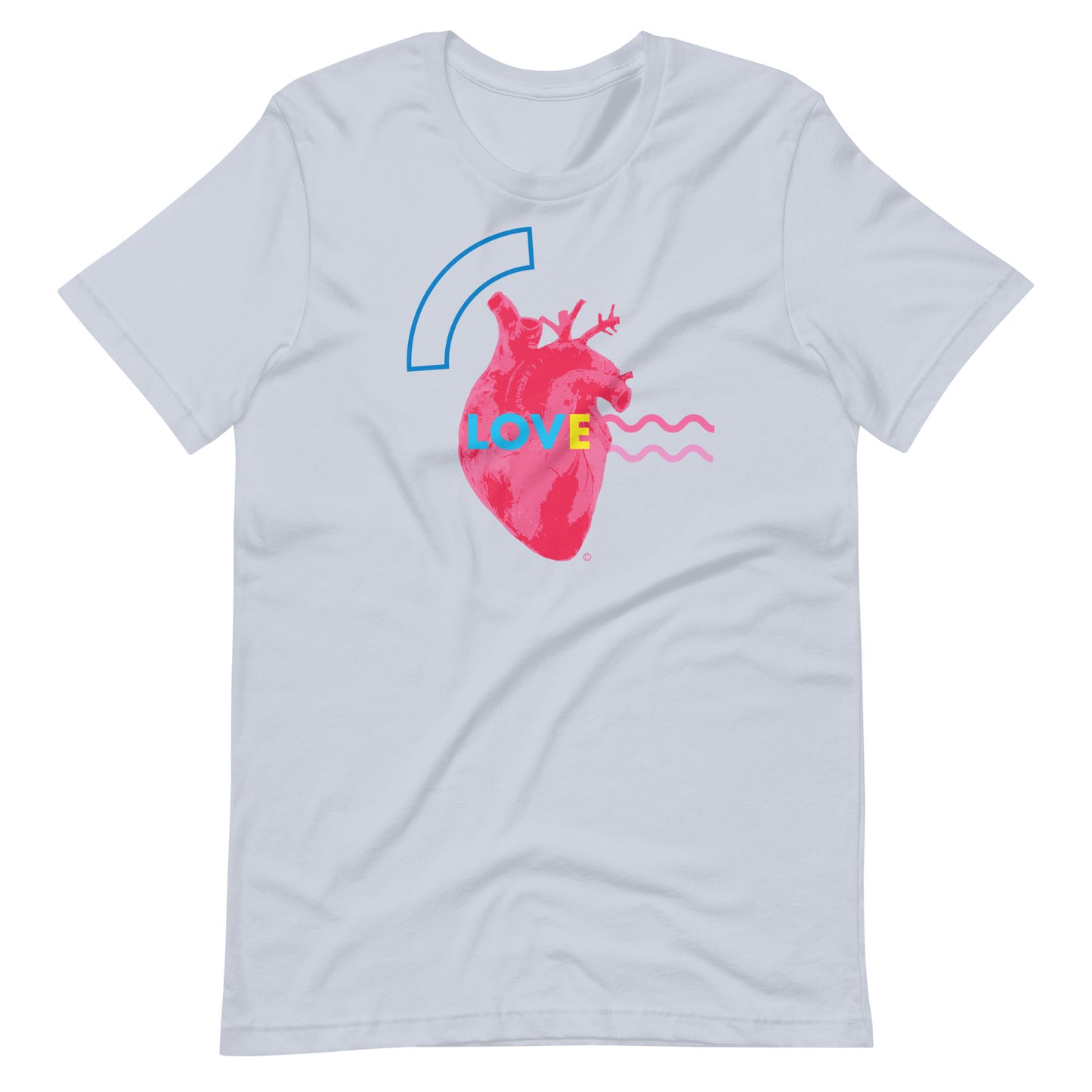 Pink Heart #2 Unisex t-shirt