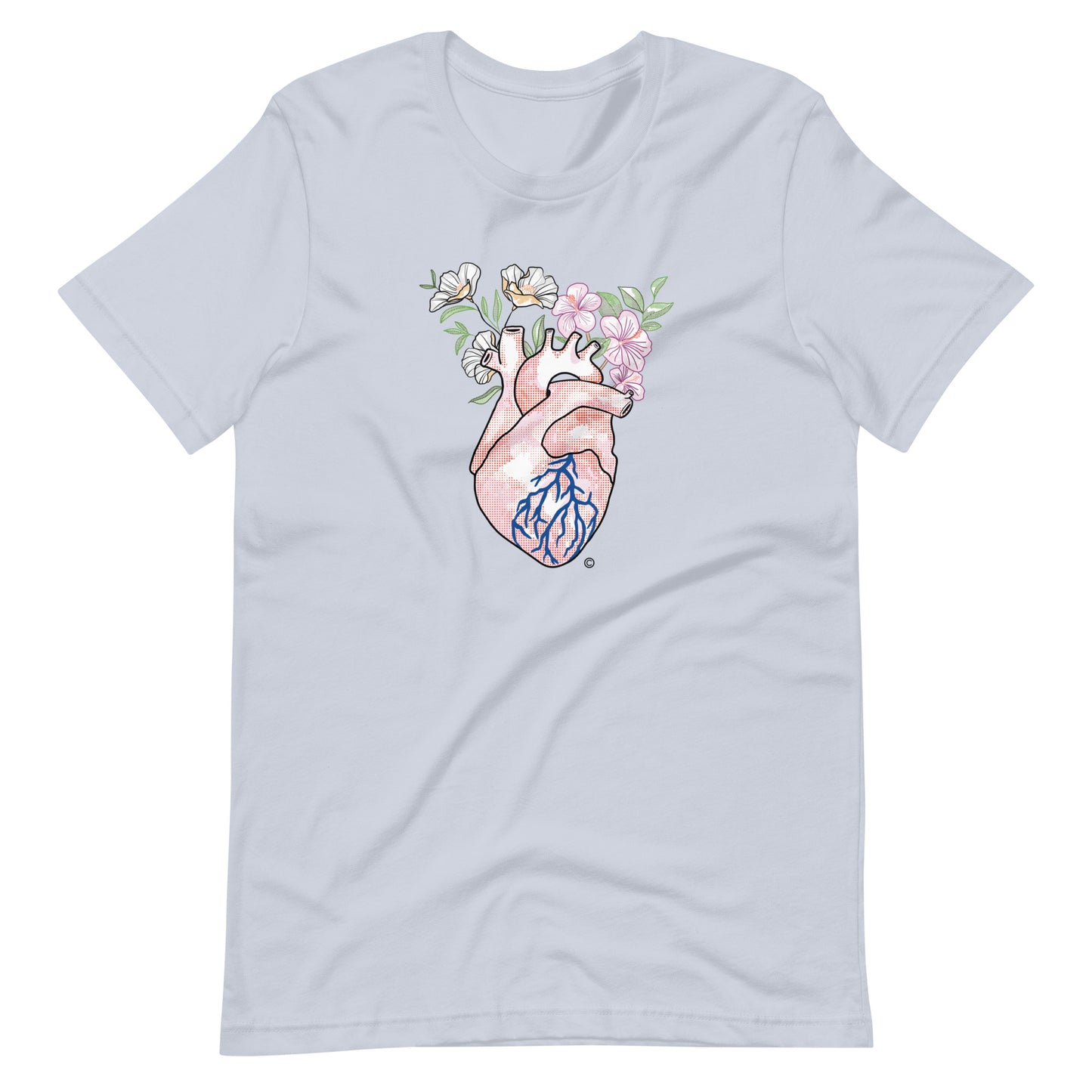 Flower heart Unisex t-shirt