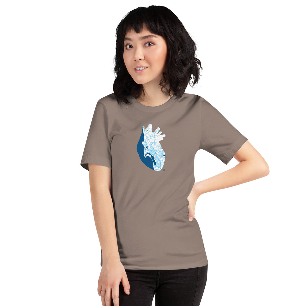 San Diego Pulse Heart #1 – Deep Ocean Edition Tee