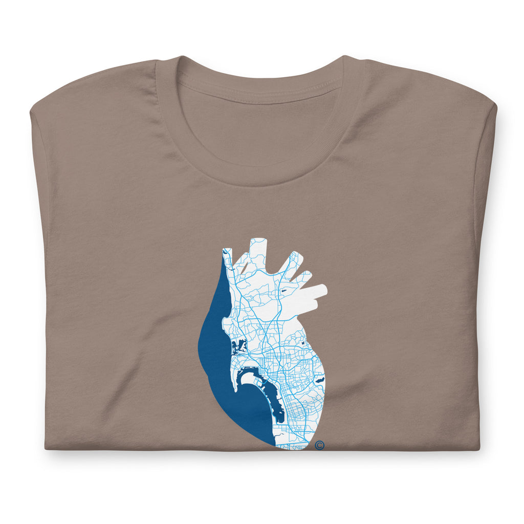 San Diego Pulse Heart #1 – Deep Ocean Edition Tee