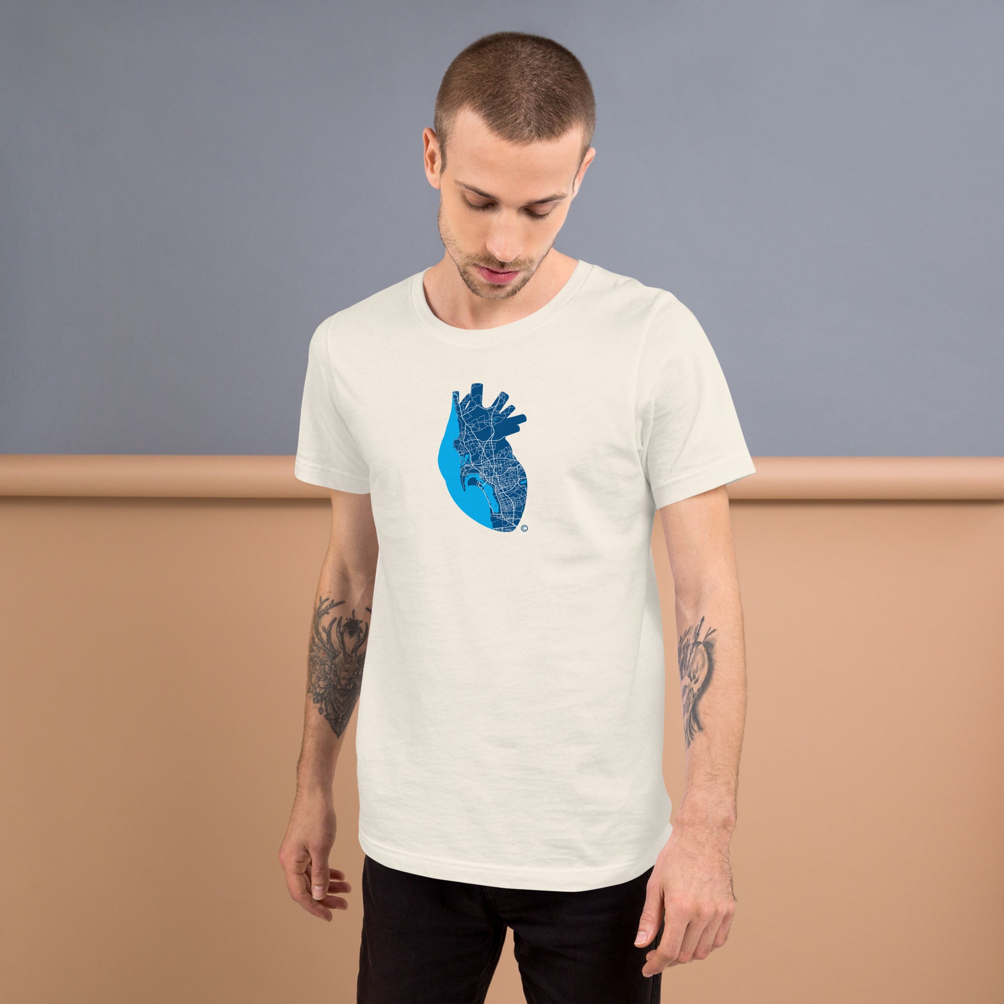 San Diego Pulse Heart #3 – Midnight Contrast Edition Tee