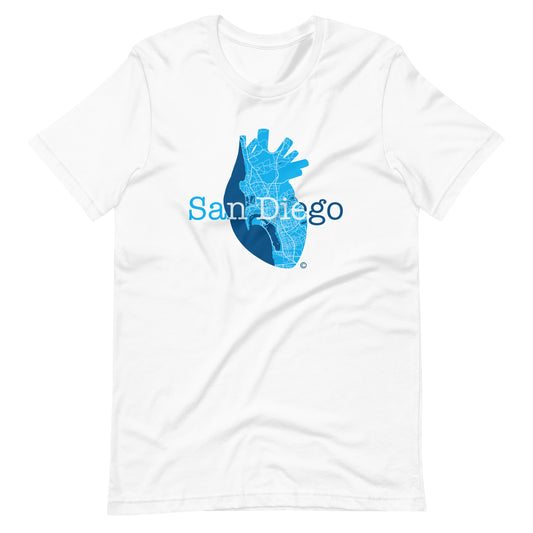 San Diego Heart Unisex t-shirt