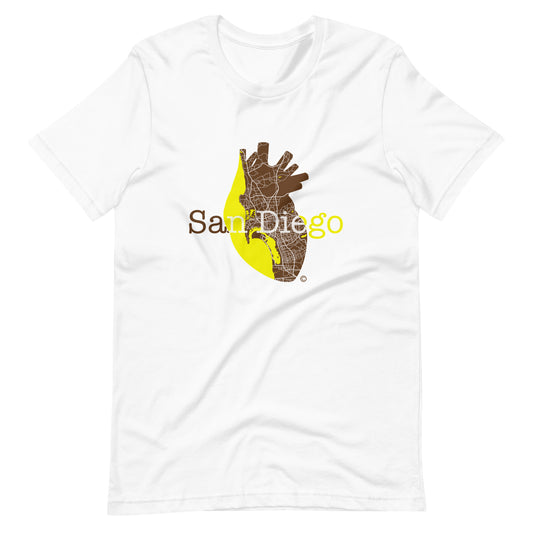 The San Diego Heart Unisex t-shirt