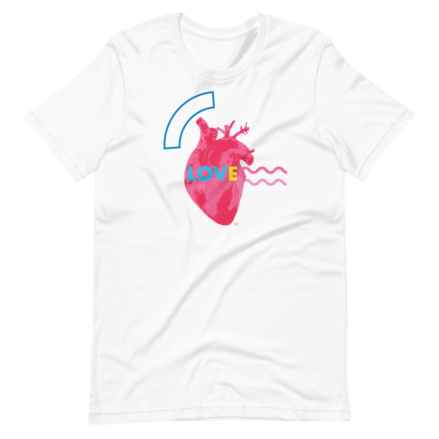 Pink Heart #2 Unisex t-shirt