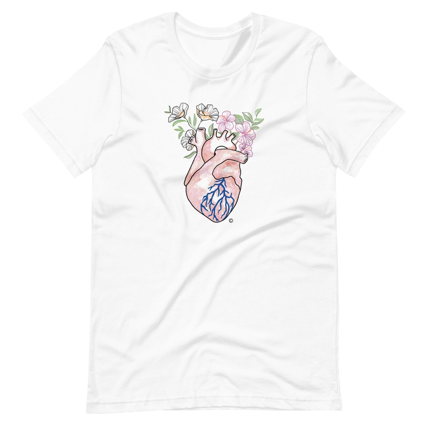 Flower heart Unisex t-shirt