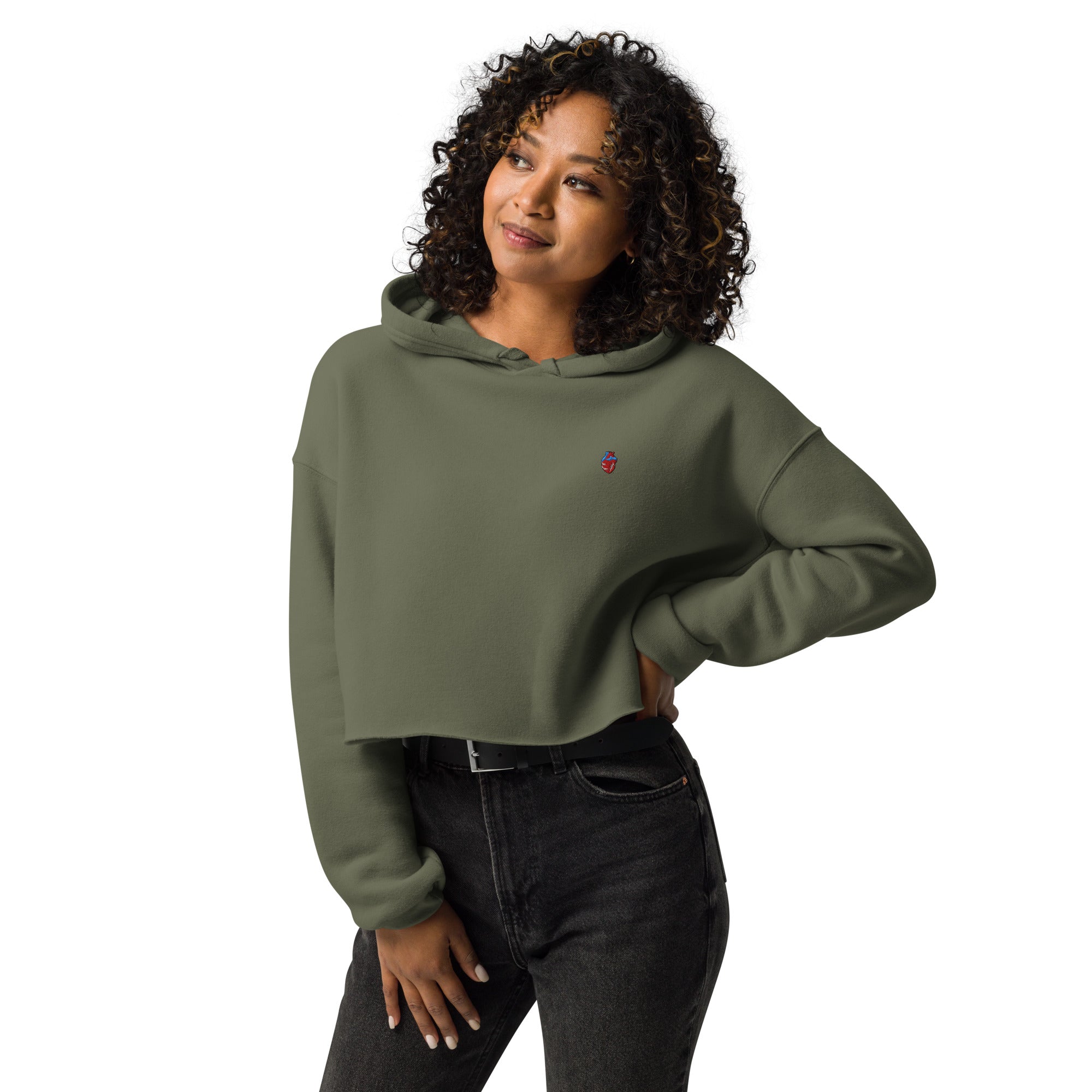 Nova Heart Crop Hoodie