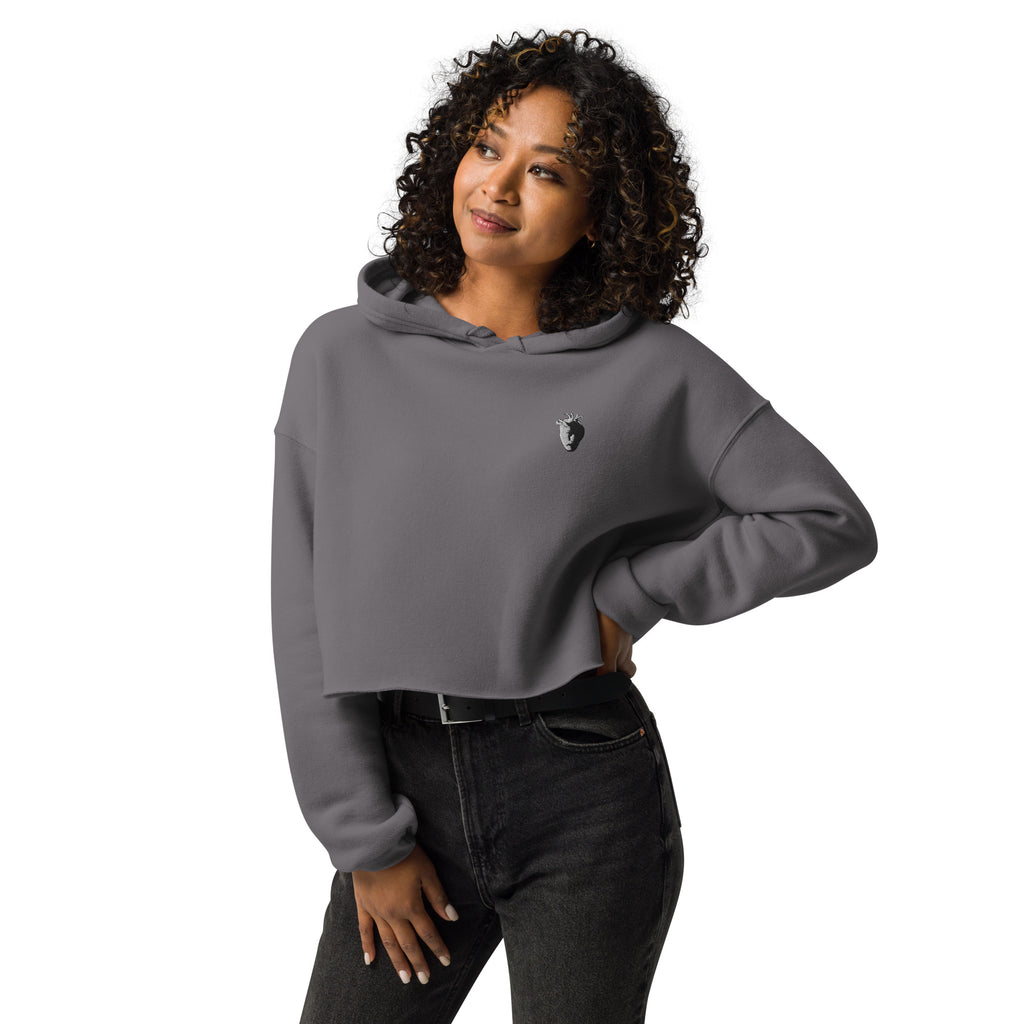 Meta-Head Crop Hoodie - Embroidered Logo