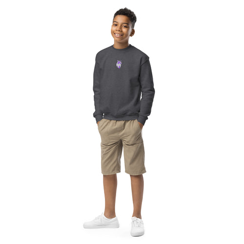 Atomic Heart Youth Sweatshirt - Purple & White Embroidery