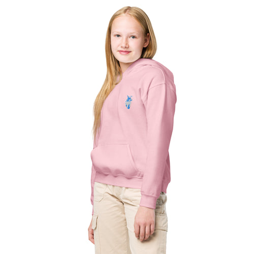 Atomic Heart Kids Hoodie - Blue & White Embroidery