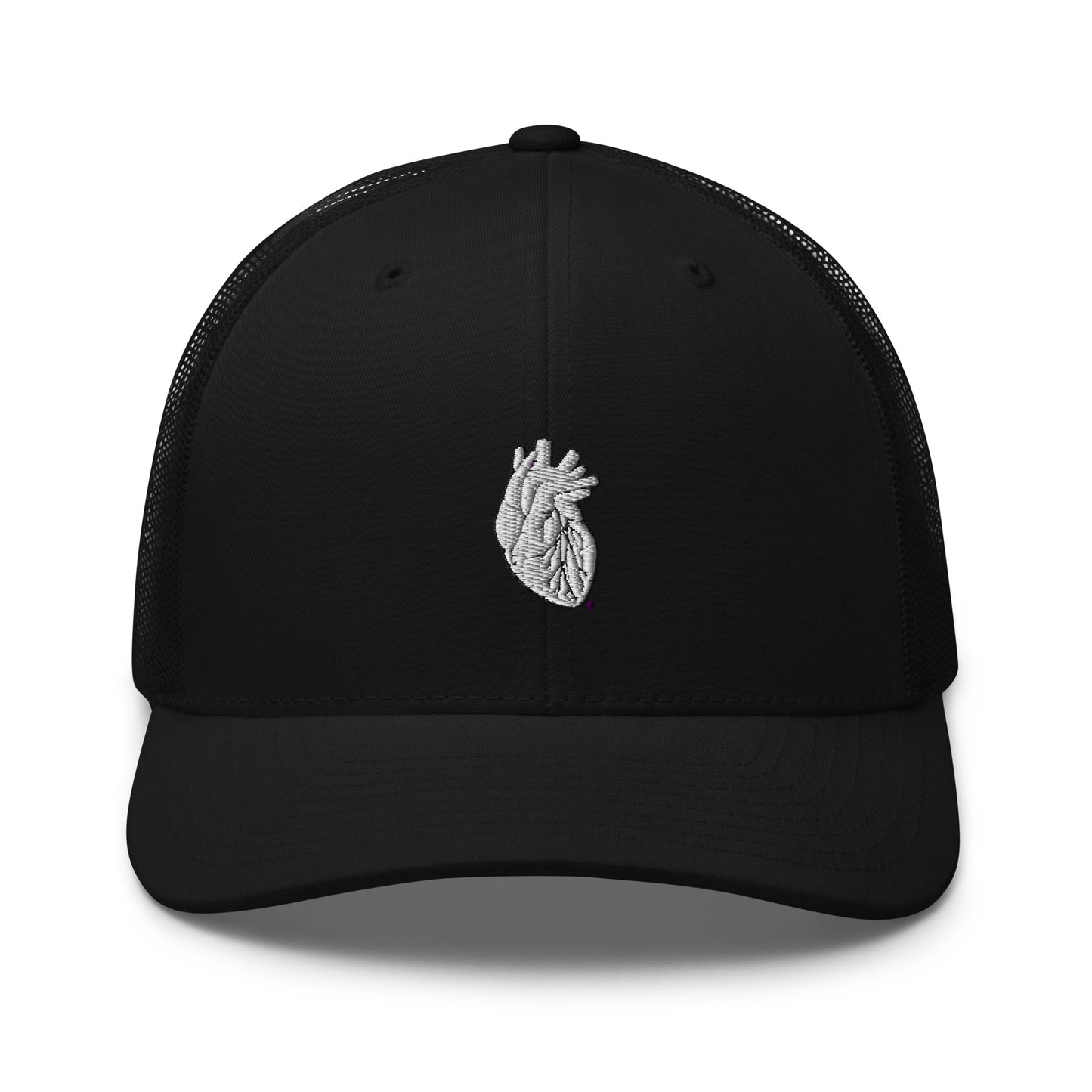 Embroidered Heart Trucker Cap