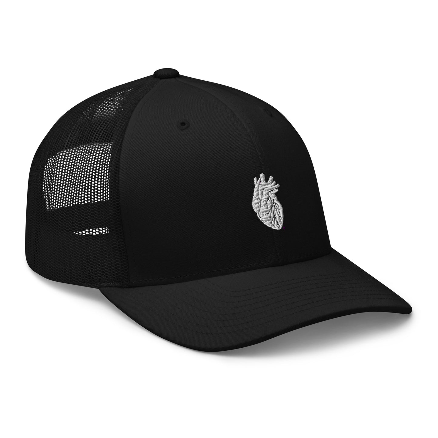 Embroidered Heart Trucker Cap