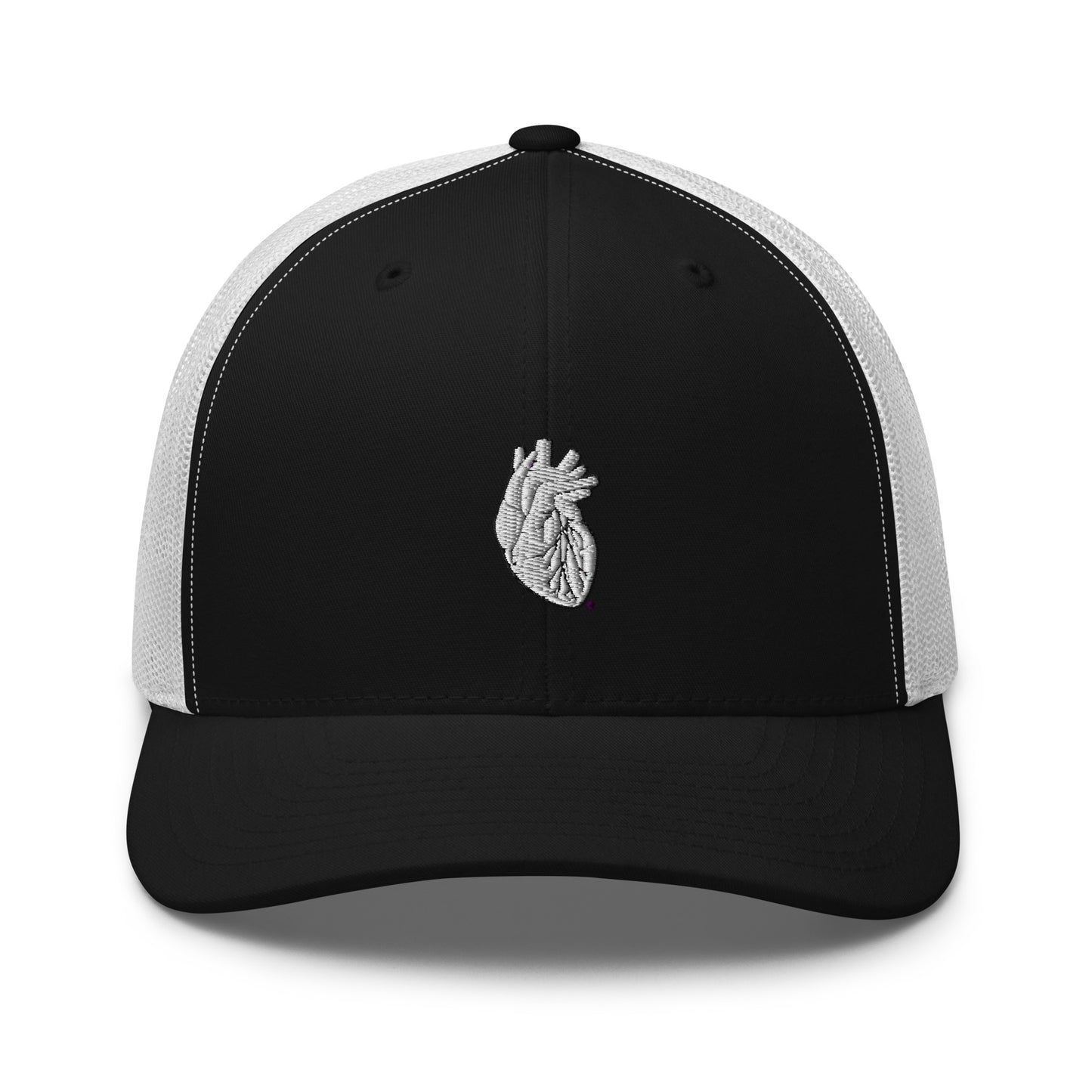 Embroidered Heart Trucker Cap