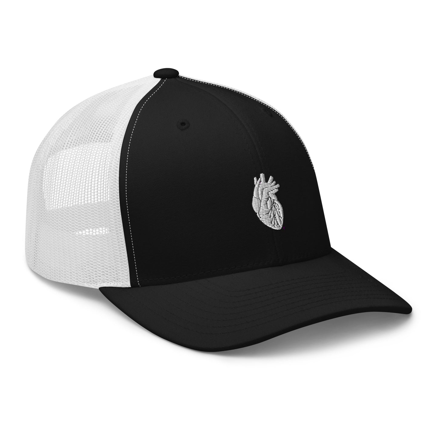 Embroidered Heart Trucker Cap