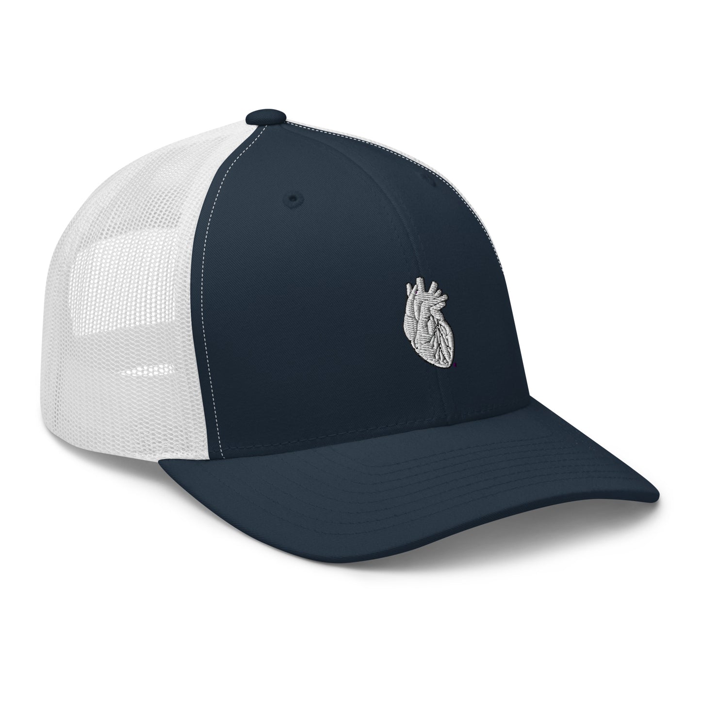 Embroidered Heart Trucker Cap