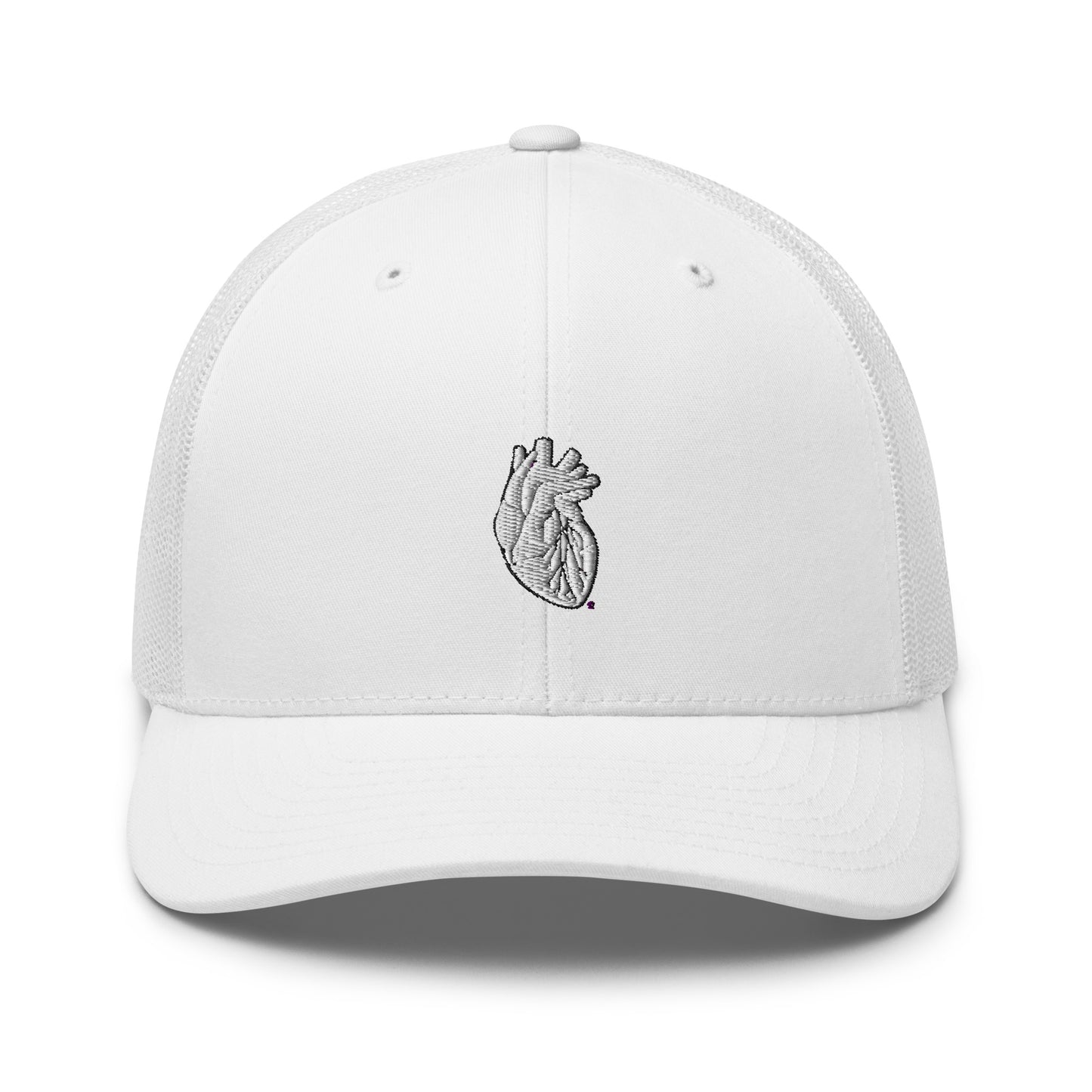 Embroidered Heart Trucker Cap