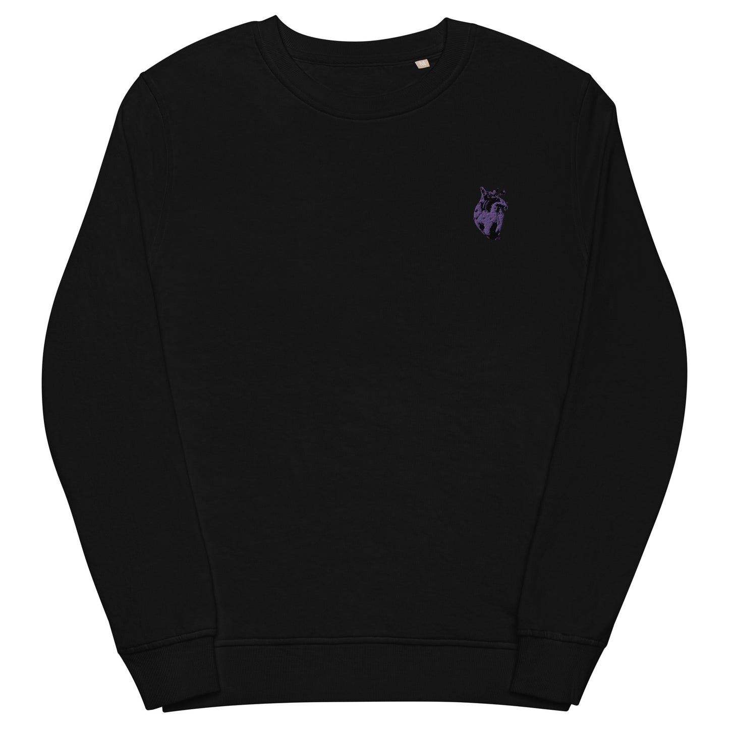 Embroidered Purple Heart #2 Unisex organic sweatshirt