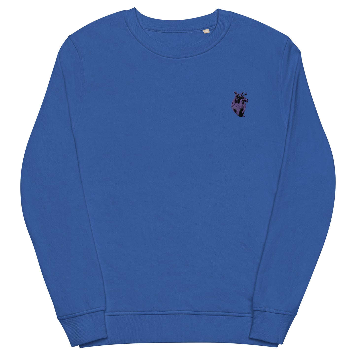 Embroidered Purple Heart #2 Unisex organic sweatshirt